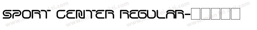 SPORT CENTER Regular字体转换